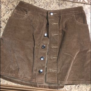 Tweed Button Up Skirt